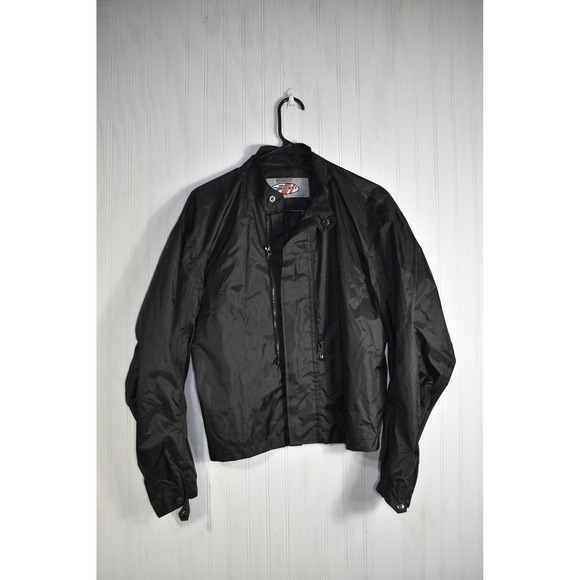 Joe Rocket Motorcycle Jacket Removable Lining Windbreaker Lightweight‎ Black - Picture 2 of 3